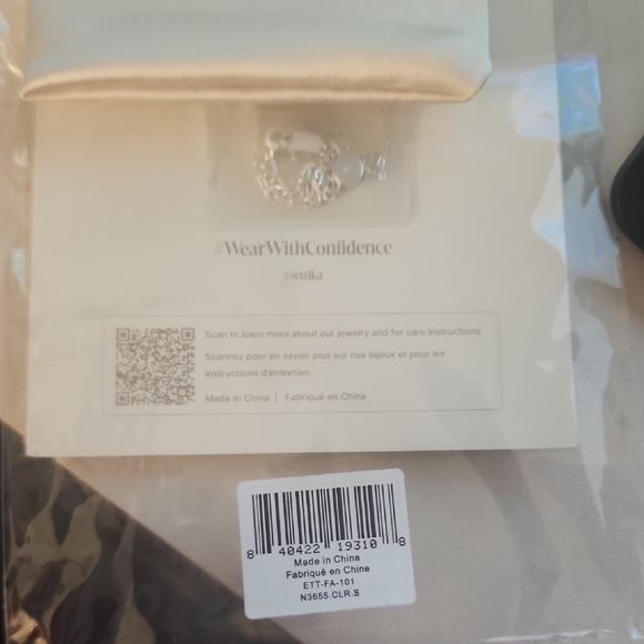 Ettika Silver Teardrop Necklace - Picture 3 of 4